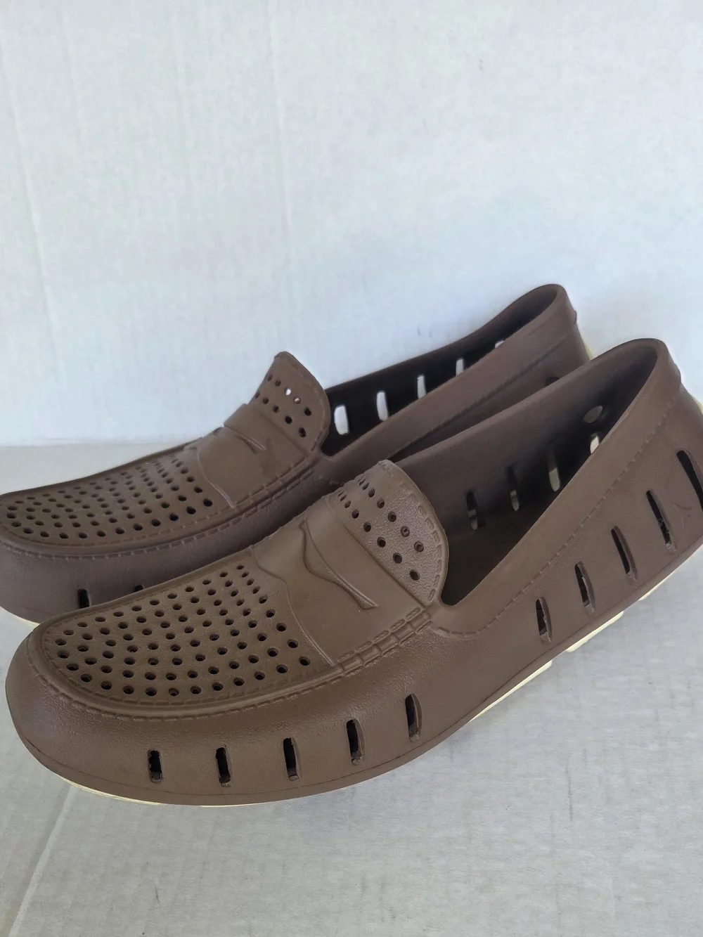 Floafers Country Club Driver Size 10 Brown Men's Slip On Water Boating Loafers